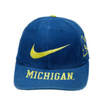 Nike - Michigan Wolverines Snapback Hat 1990s Adjustable Vintage Retro