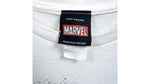 Marvel - White Super heroes Printed T-Shirt Large Vintage Retro